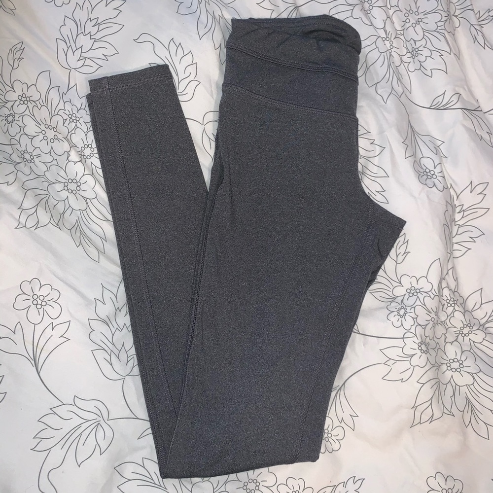 Charcoal gray mid rise leggings size small